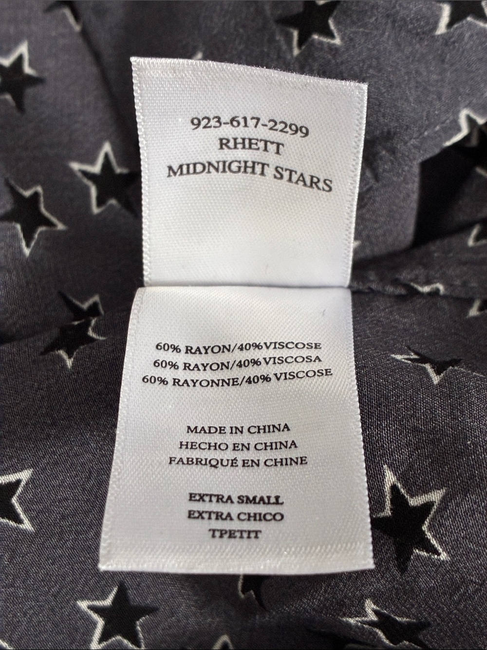 Rails Size XS Rhett Midnight Stars Button-Down Top - Picture 7 of 8
